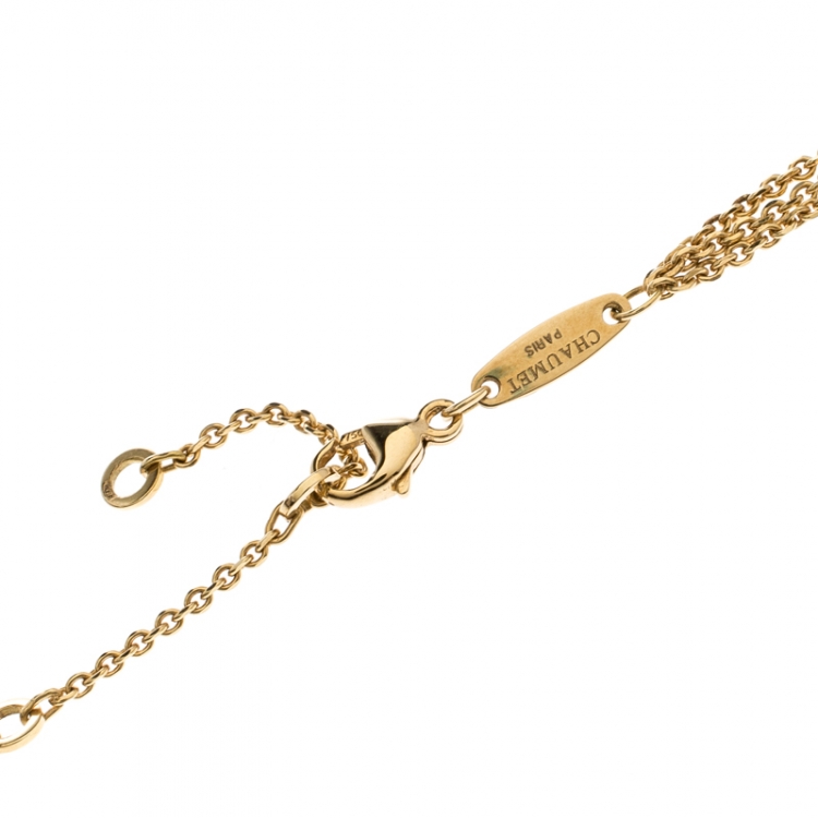 Pre Owned Chaumet Catch Me If You Love Me  Spider Diamond Yellow Gold Necklace