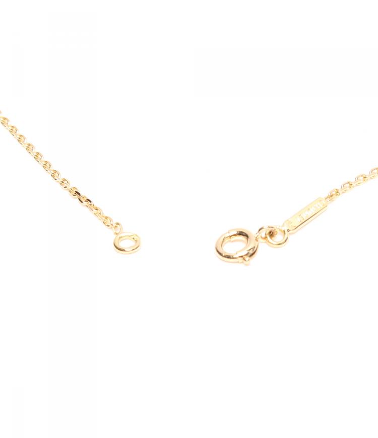 Pre Owned Chaumet 18K Yellow Gold Sapphire Long Chain Necklace