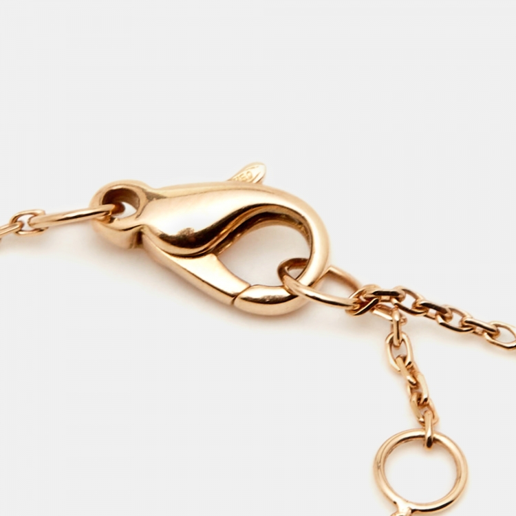 Pre Owned Chaumet Bee My Love Diamond 18k Rose Gold  Bracelet