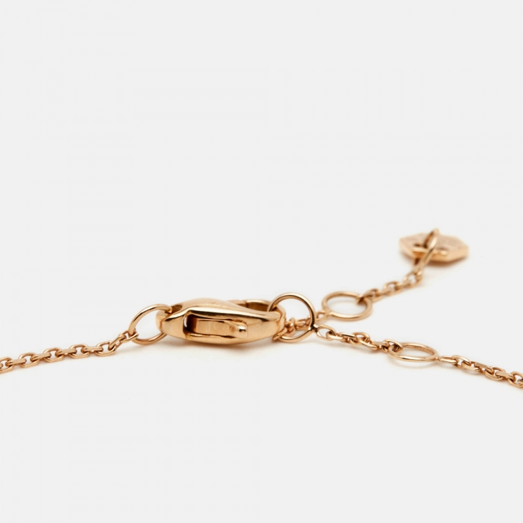 Pre Owned Chaumet Bee My Love Diamond 18k Rose Gold  Bracelet
