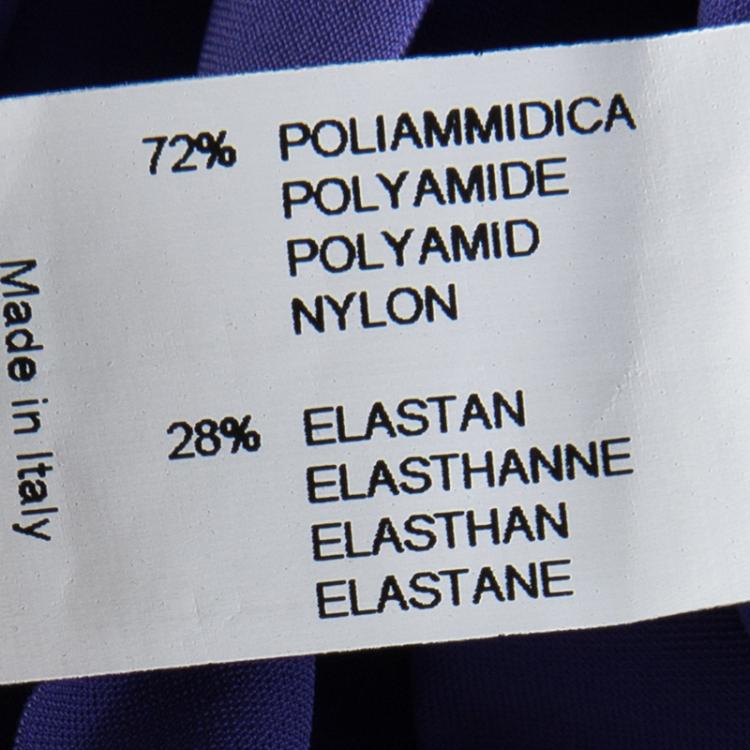 Pre Owned La Petite Robe Di Chiara Boni Purple Ruffle Detail Ruched Long Sleeve Maxi Dress S