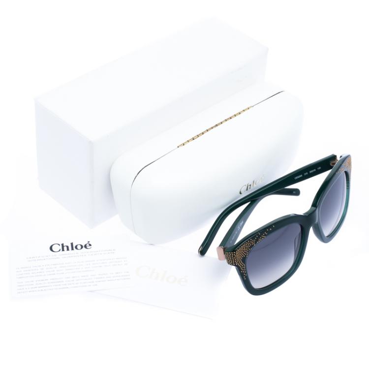 Pre Owned Chloe Green CE626S Suzanna Sunglasses