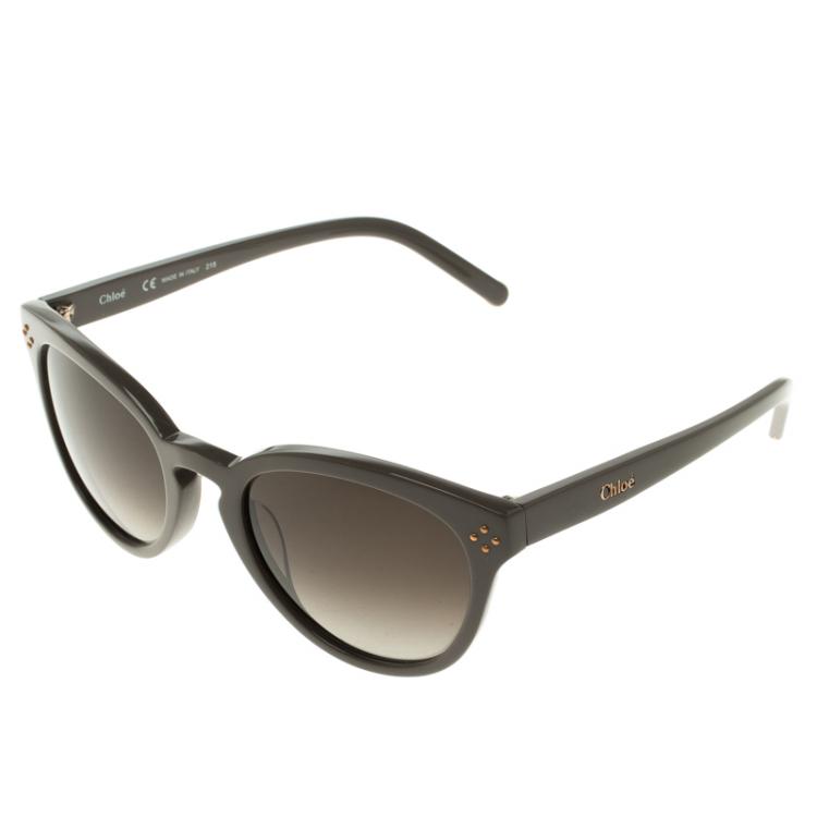 Pre Owned Chloe Brown CE630S Cat Eye Sunglasses