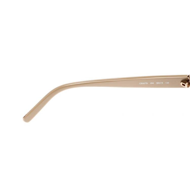 Pre Owned Chloe Beige/Brown Gradient CE627S Cat Eye Sunglasses