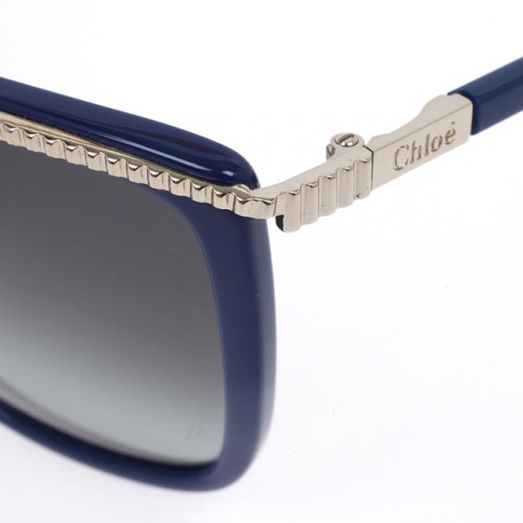 Pre Owned Chloe Blue Woman Sunglasses CE606S-424