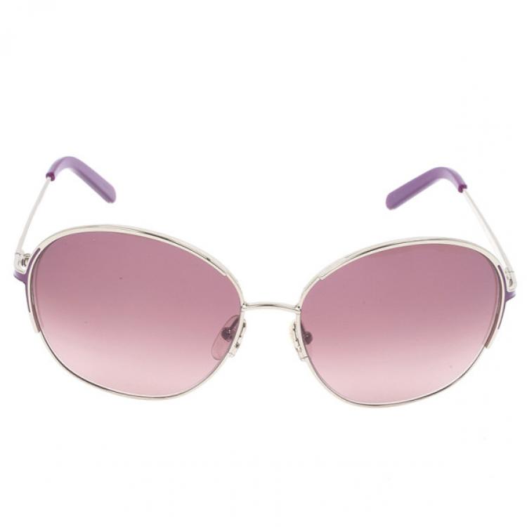 Pre Owned Chloe Purple Woman Aviators CE104S-746 