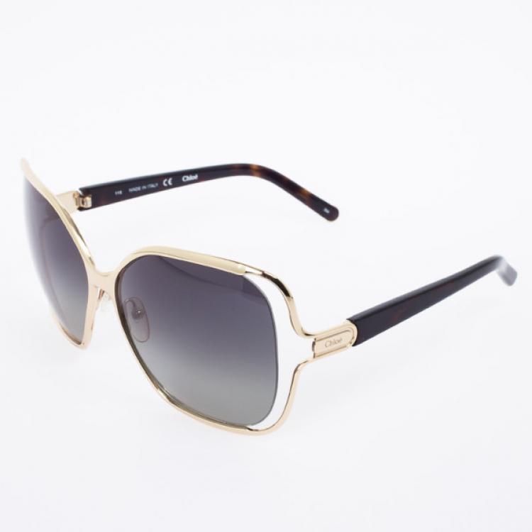 Pre Owned Chloe CE108S Tortoise Square Women's Sunglasses