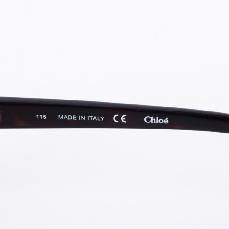 Pre Owned Chloe CE108S Tortoise Square Women's Sunglasses