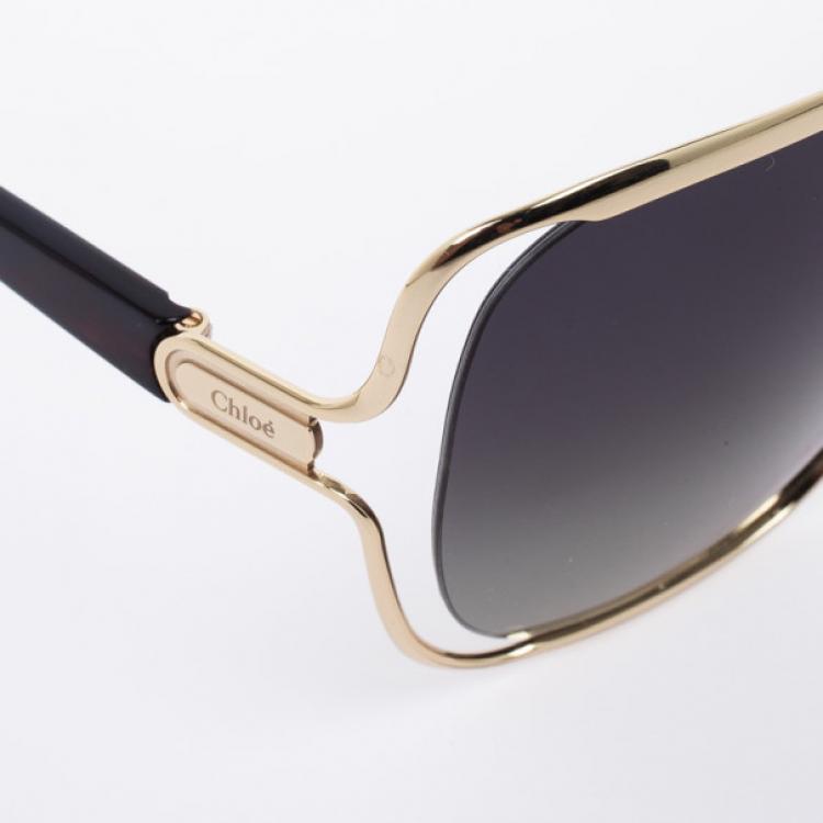 Pre Owned Chloe CE108S Tortoise Square Women's Sunglasses