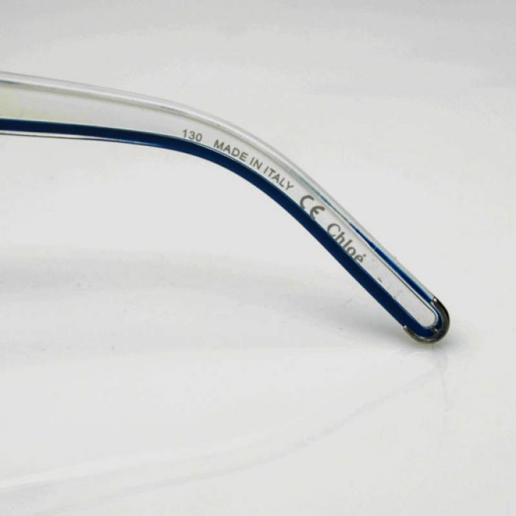Pre Owned Chloé Transparent Blue CE622S Womens Sunglasses