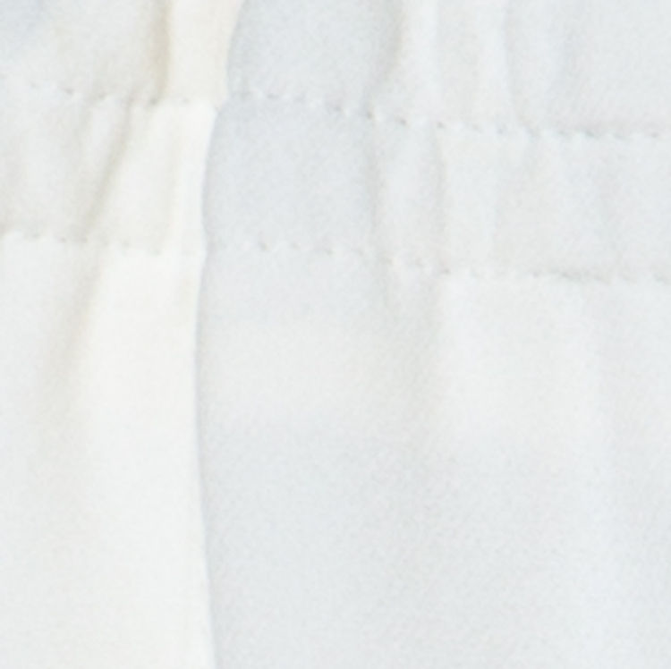 Pre Owned Chloe White Crepe Side Stripe Detail Drawstring Detail Trousers S