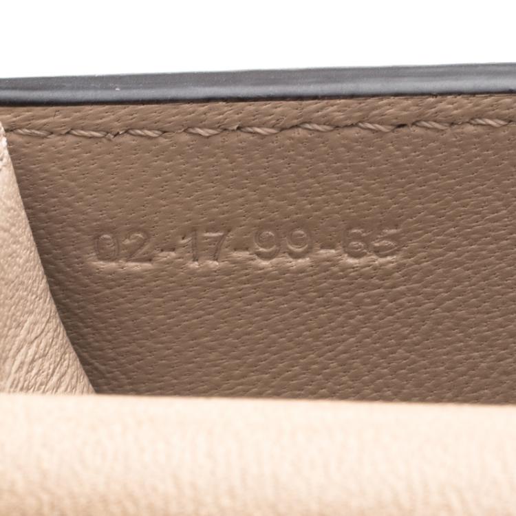 Pre Owned Chloe Beige Leather Mini Nile Minaudière Crossbody Bag