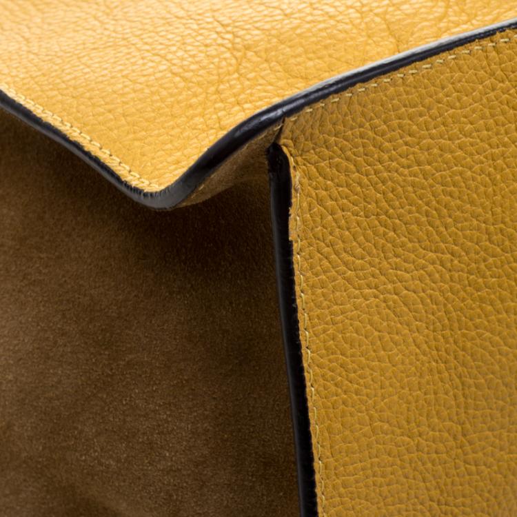 Pre Owned Chloe Yellow Leather Faye Tote