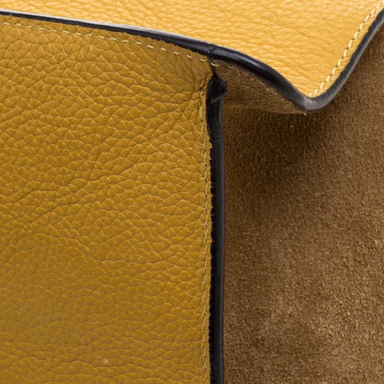 Pre Owned Chloe Yellow Leather Faye Tote