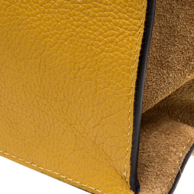 Pre Owned Chloe Yellow Leather Faye Tote