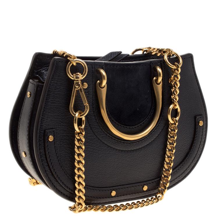 Pre Owned Chloe Navy Blue Leather Pixie Shoulder Bag