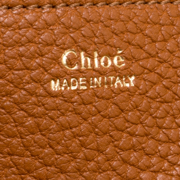 Pre Owned Chloe Brown Leather Medium Drew Shoulder Bag