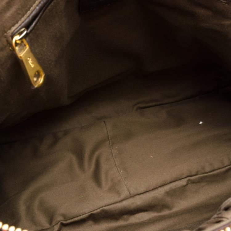 Pre Owned Chloe Python Marcie Large Satchel 	