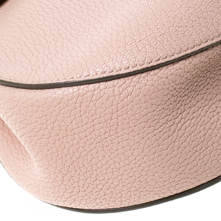 Pre Owned Chloe Cement Pink Leather Medium Drew Shoulder Bag