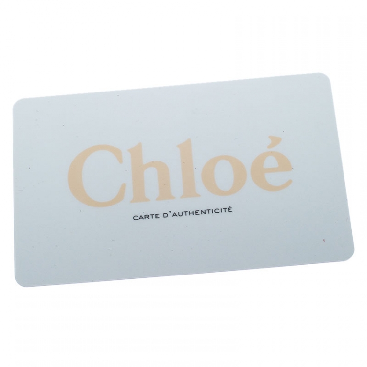 Pre Owned Chloe Burgundy Quilted Leather Compact Drew Wallet
