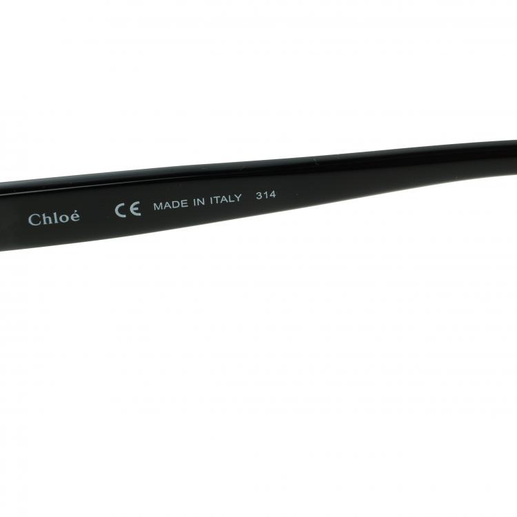 Pre Owned Chloe Black CE626S Cat Eye Sunglasses