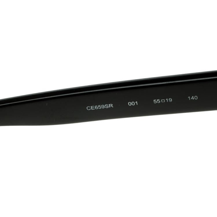 Pre Owned Chloe Black CE659SR Dallia Embellished Oversize Sunglasses