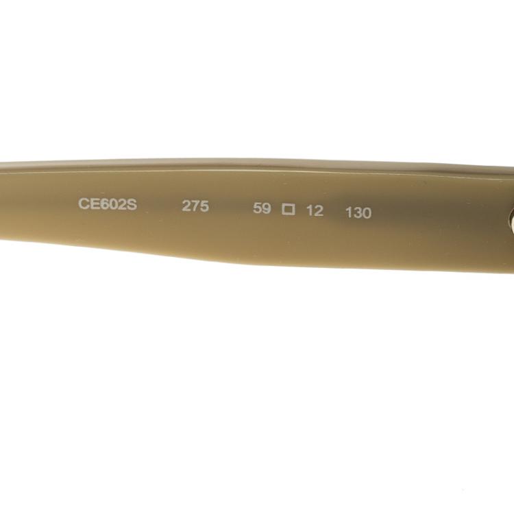 Pre Owned Chloe White/Brown CE602S-275 Cat Eye Sunglasses 