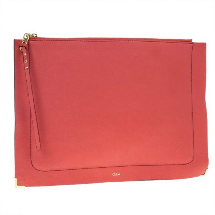 Pre Owned Chloe Two Tone Leather Ghost iPad Case