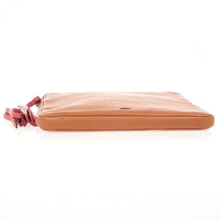 Pre Owned Chloe Orange Leather Eva iPad Cover