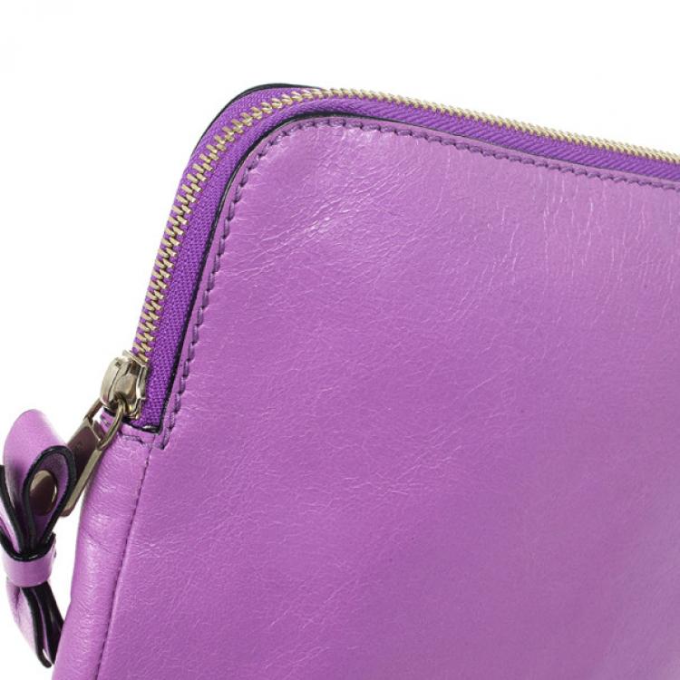 Pre Owned Chloe Purple Leather Ipad Cover