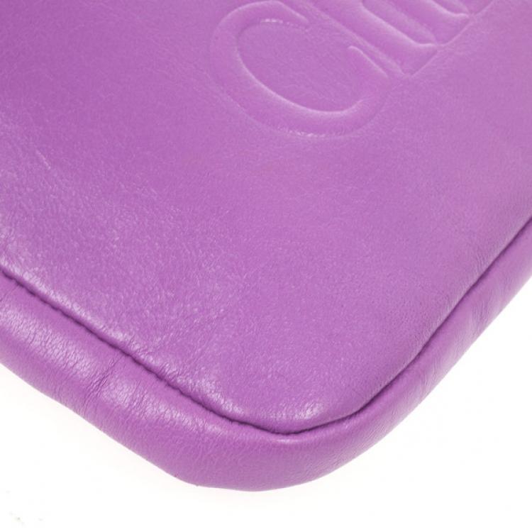 Pre Owned Chloe Purple Leather Ipad Cover
