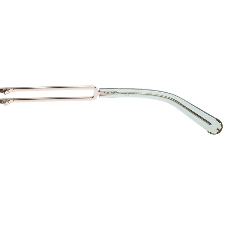 Pre Owned Chloe Clear Green  CE679S Wayfarer Sunglasses