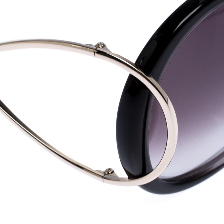 Pre Owned Chloe Silver/Grey Jackson Oversize Sunglasses