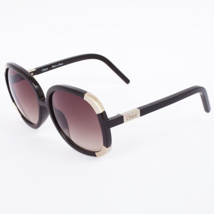 Pre Owned Chloé Brown Myrthe Women Sunglasses