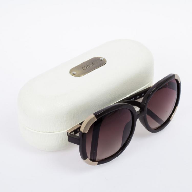 Pre Owned Chloé Brown Myrthe Women Sunglasses