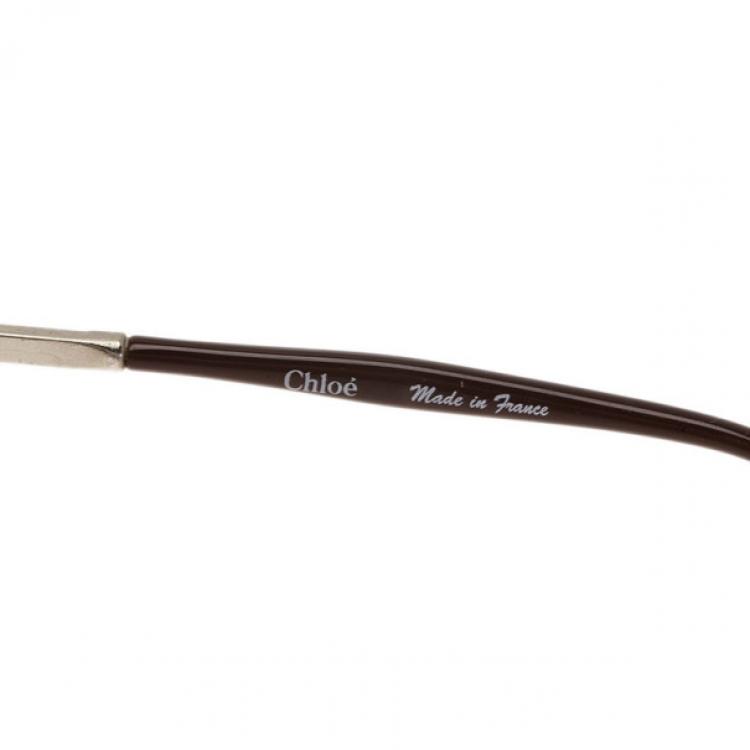 Pre Owned Chloe Brown Oversized Aviators