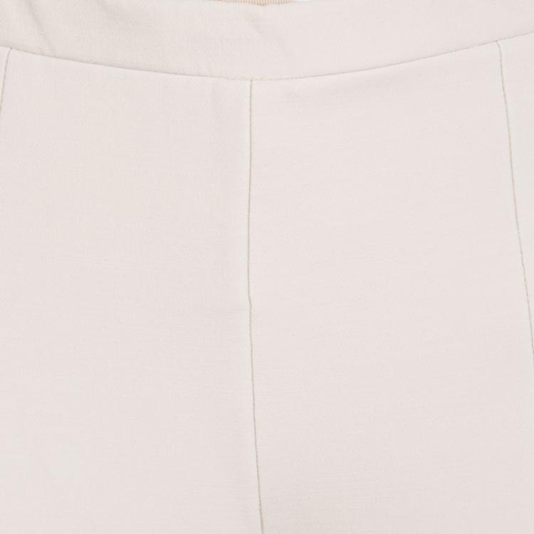 Pre Owned Chloe Beige Clair Wool Blend Tapered Trousers M