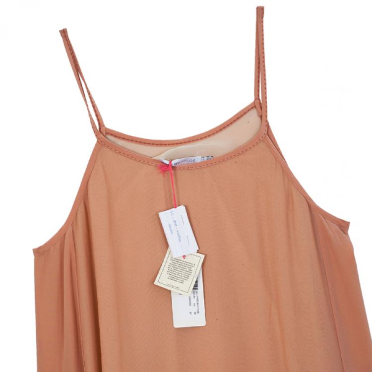 Pre Owned See By Chloe Midi Ruffled Hem Dress L