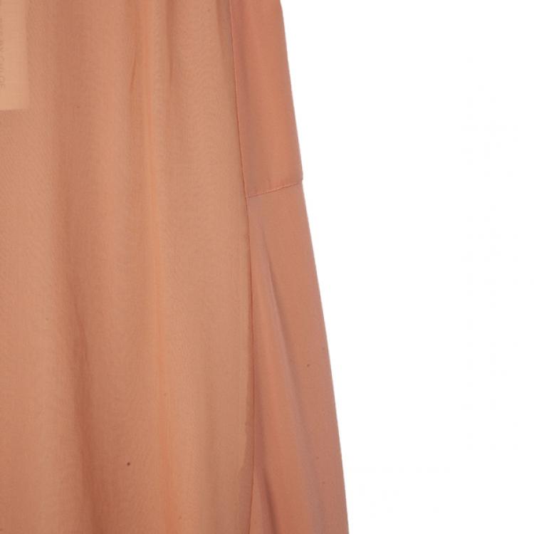 Pre Owned See By Chloe Midi Ruffled Hem Dress L