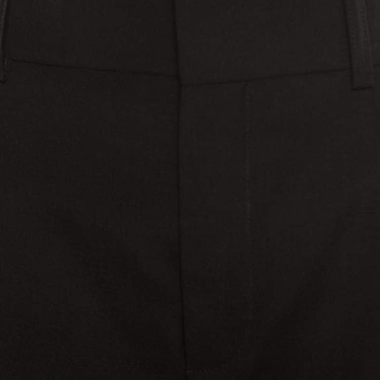 Pre Owned Chloe Black Wool and Mohair High Waist Shorts S 