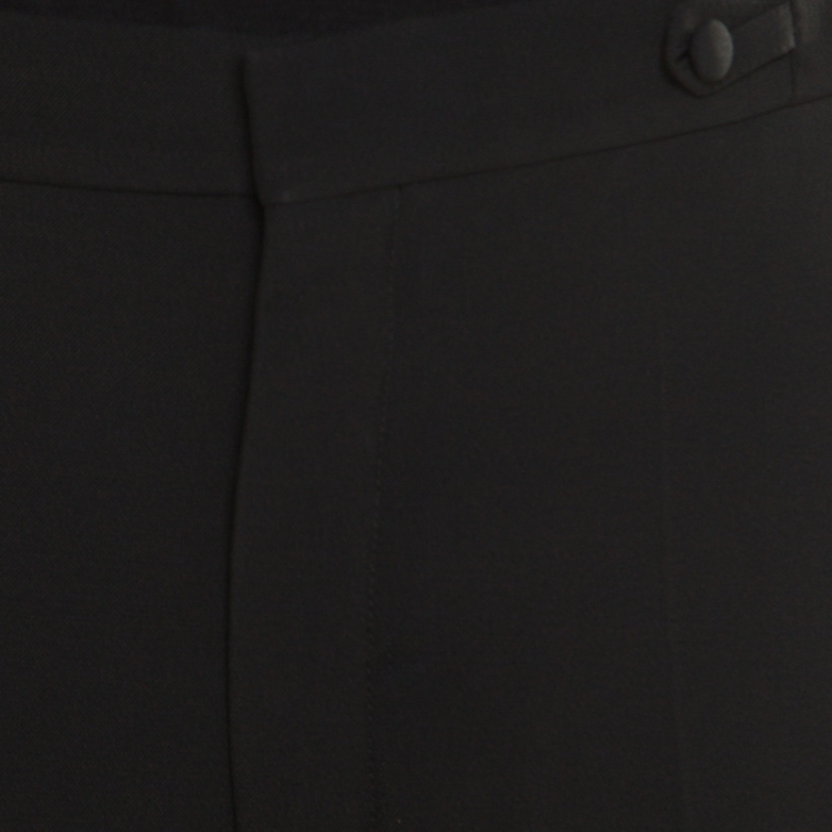 Pre Owned Chloe Black Tailored High Rise Wide Leg Trousers M