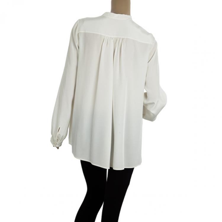 Pre Owned Chloe Long Sleeve Yoke Top M