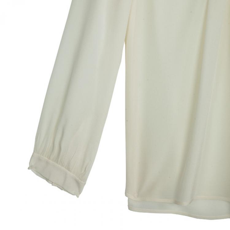 Pre Owned Chloe Long Sleeve Yoke Top M