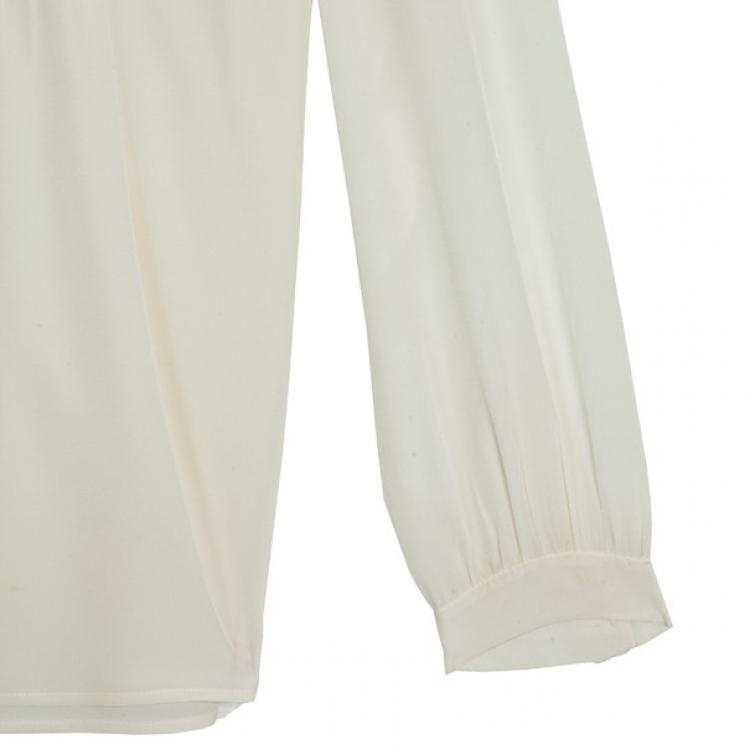 Pre Owned Chloe Long Sleeve Yoke Top M