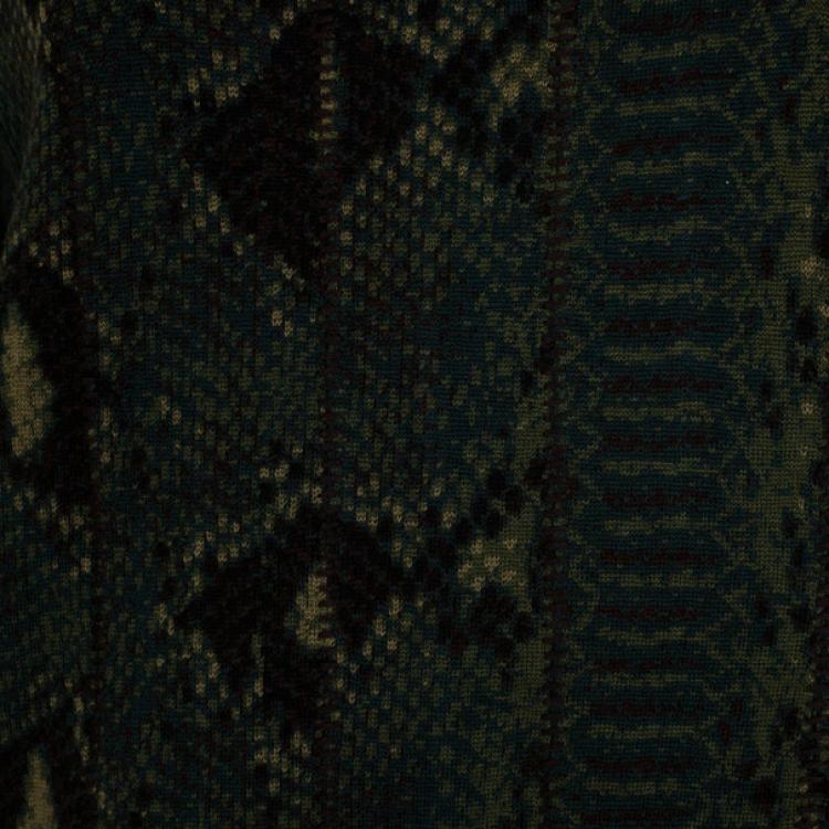 Pre Owned Chloe Snake Print Knit Sweater S