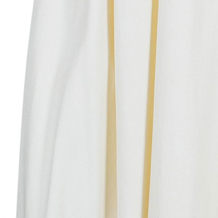 Pre Owned Chloe Off-white Sleeveless Midi Dress M