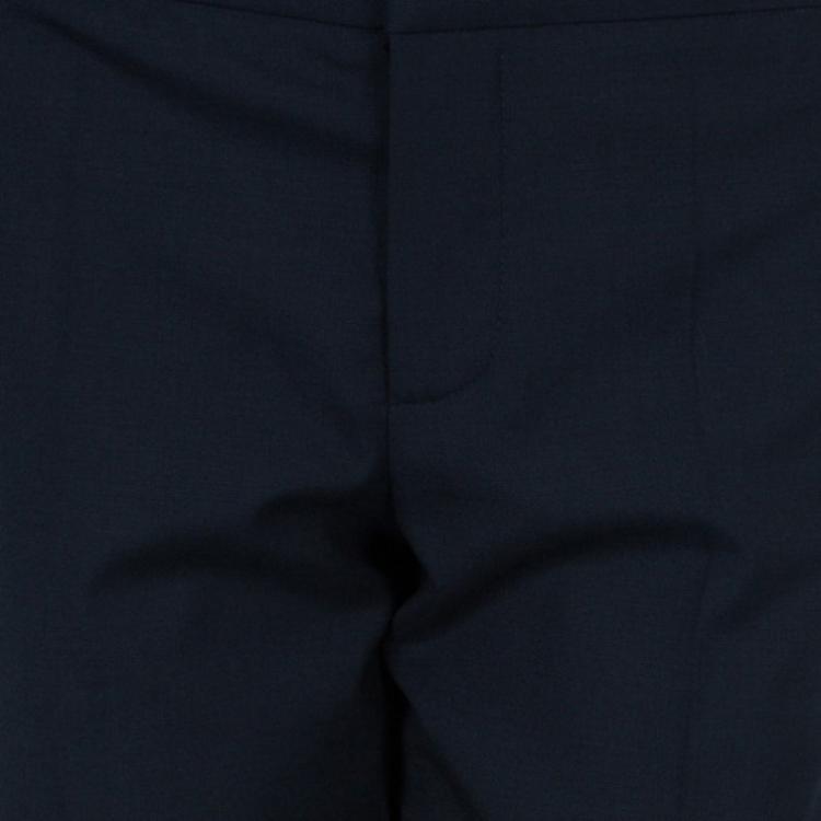 Pre Owned Chloe Black Cady Formal Trousers L