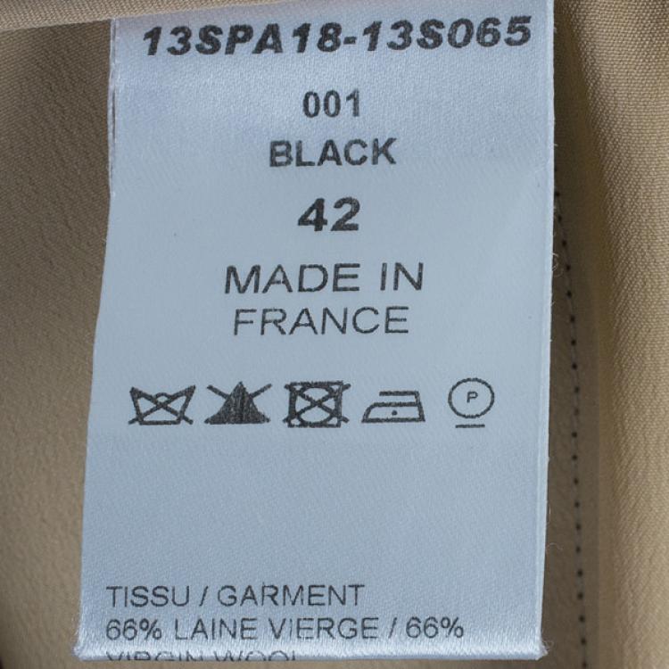 Pre Owned Chloe Black Cady Formal Trousers L