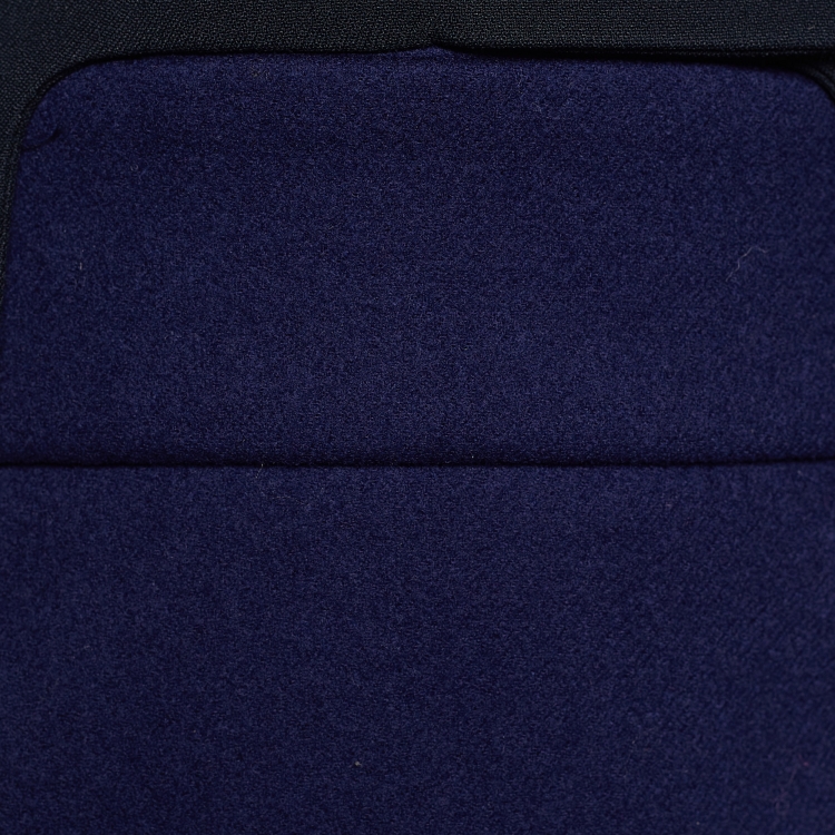 مملوكة مسبقًا Chloé Ink Blue Stretch Wool Pinafore Dress S