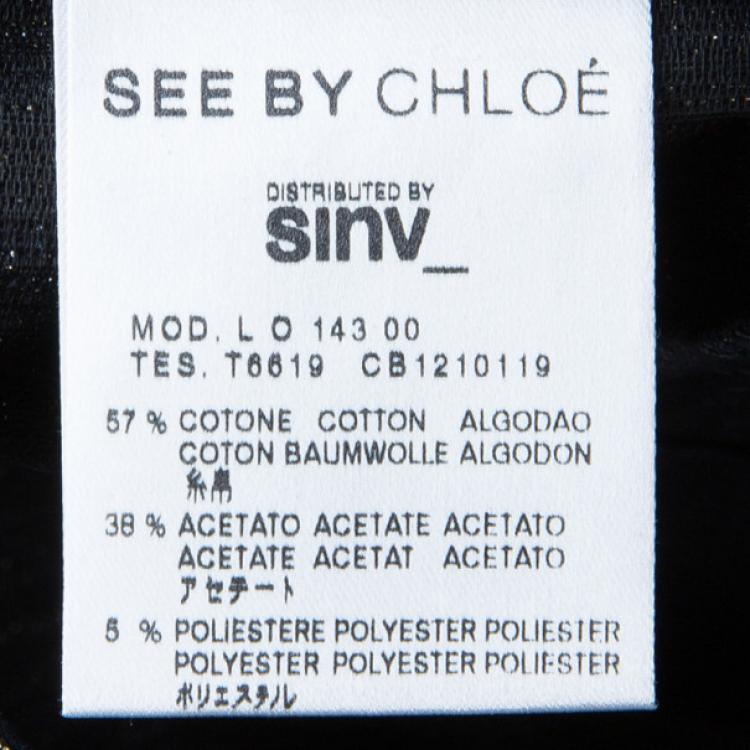 Pre Owned See by Chloe Metallic Shorts S